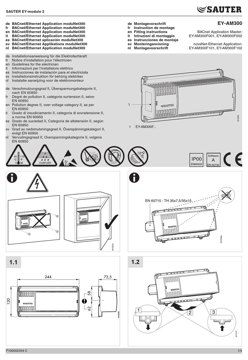 sauter EY-AM300 Series Fitting instructions