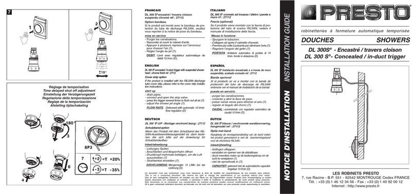 Presto DL 300 S installation guide Presto DL 300 S installation guide