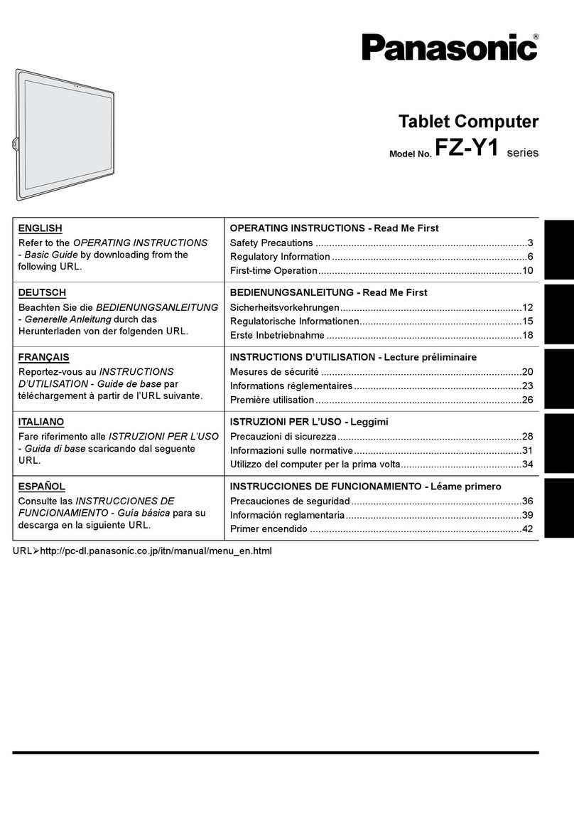 Panasonic FZ-Y1 series operating instructions