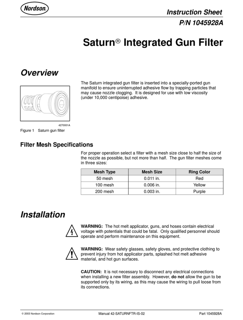 Nordson Saturn 1045928A instruction sheet Nordson Saturn 1045928A instruction sheet