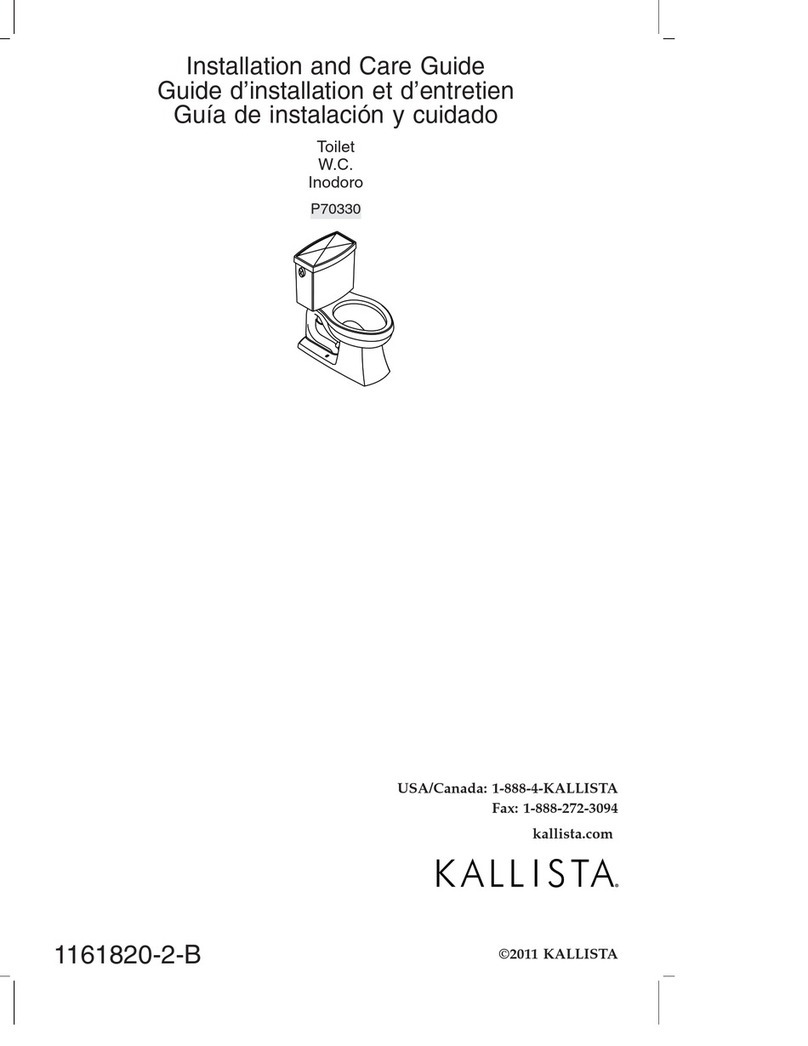 Kallista P70330 Installation and care guide