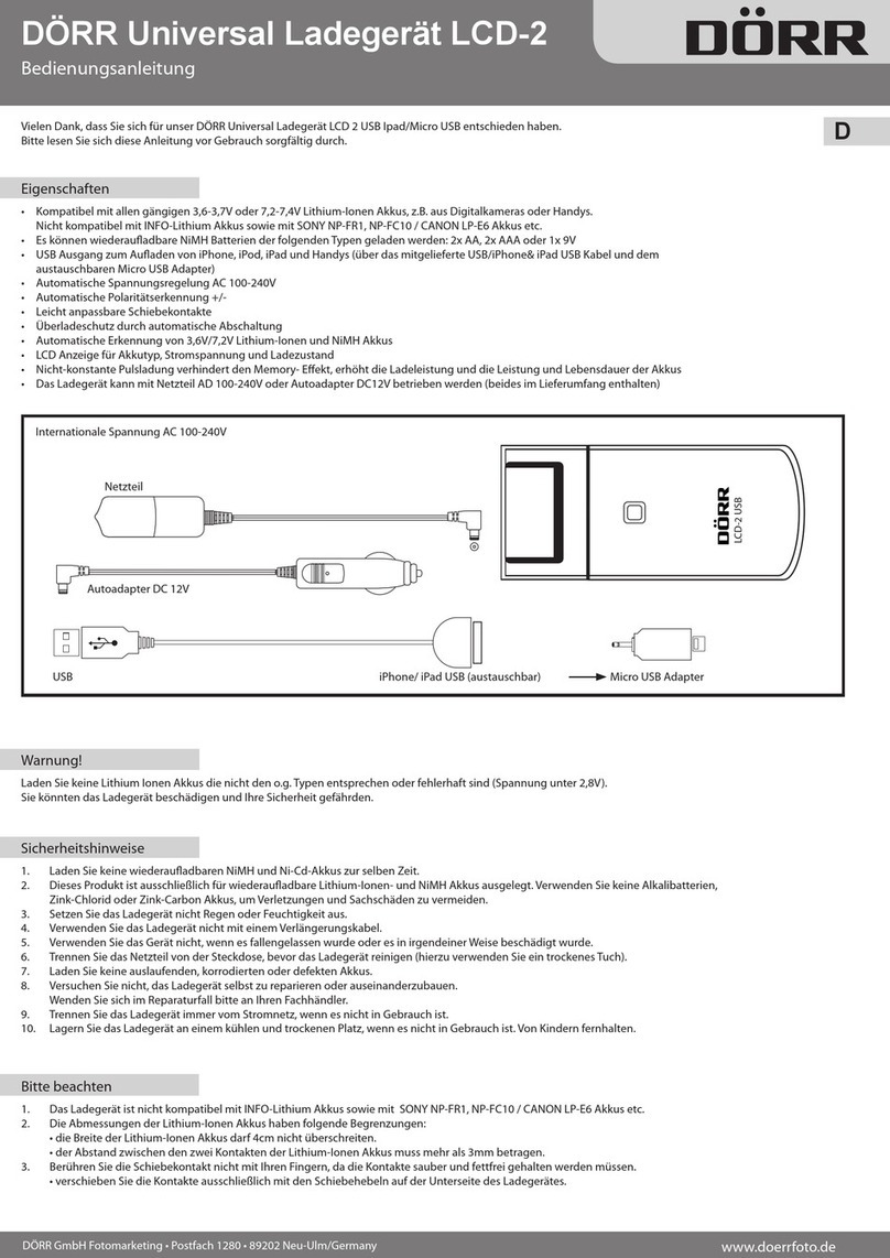 DÖRR LCD-2 User manual