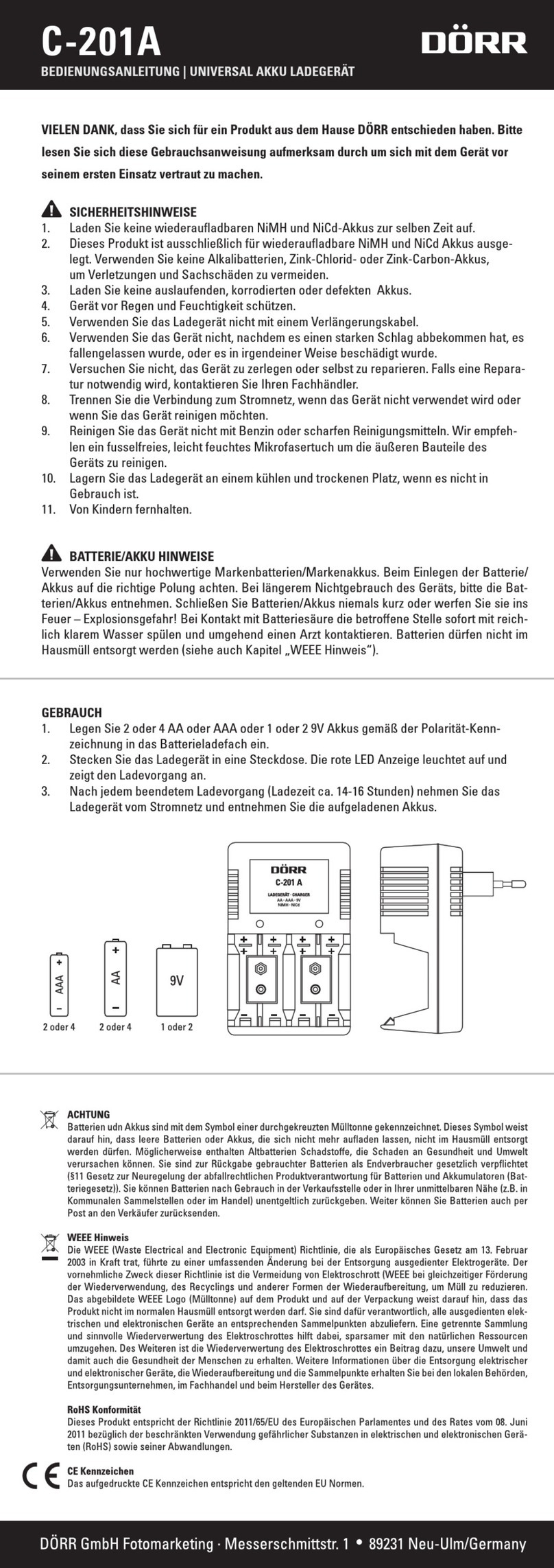 DÖRR C-201A User manual