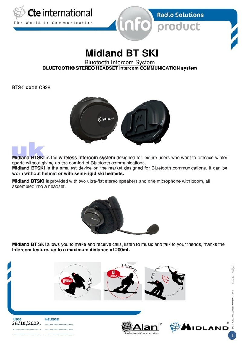 CTE Midland BT SKI C928 quick start guide