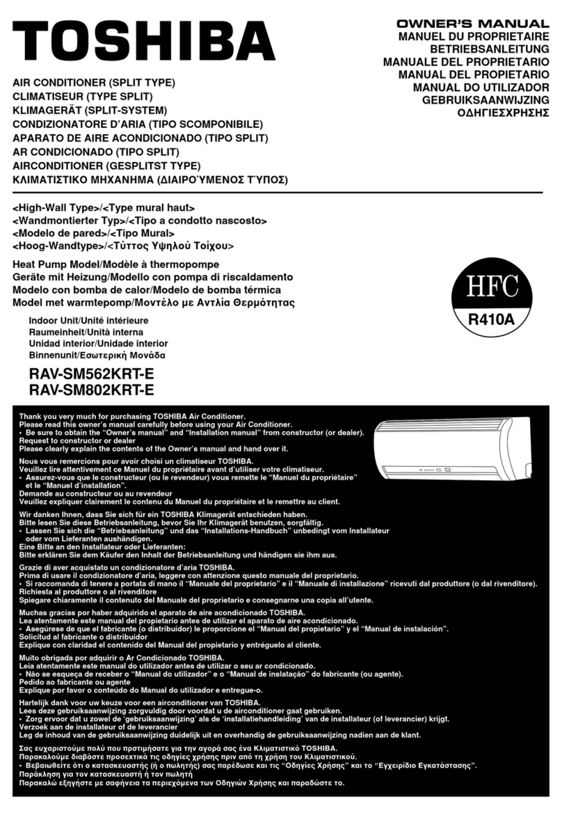 Toshiba RAV-SM562KRT-E User manual