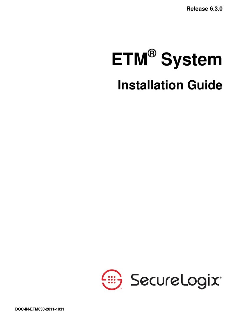 SecureLogix ETM System installation guide
