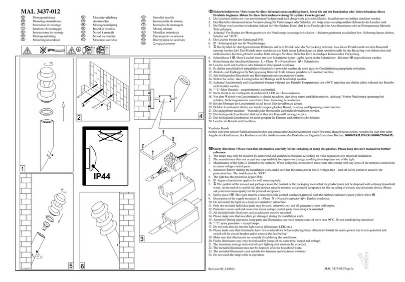 Briloner MAL 3437 Mounting instructions