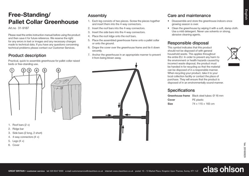 Clas Ohlson 31-9187 Assembly manual