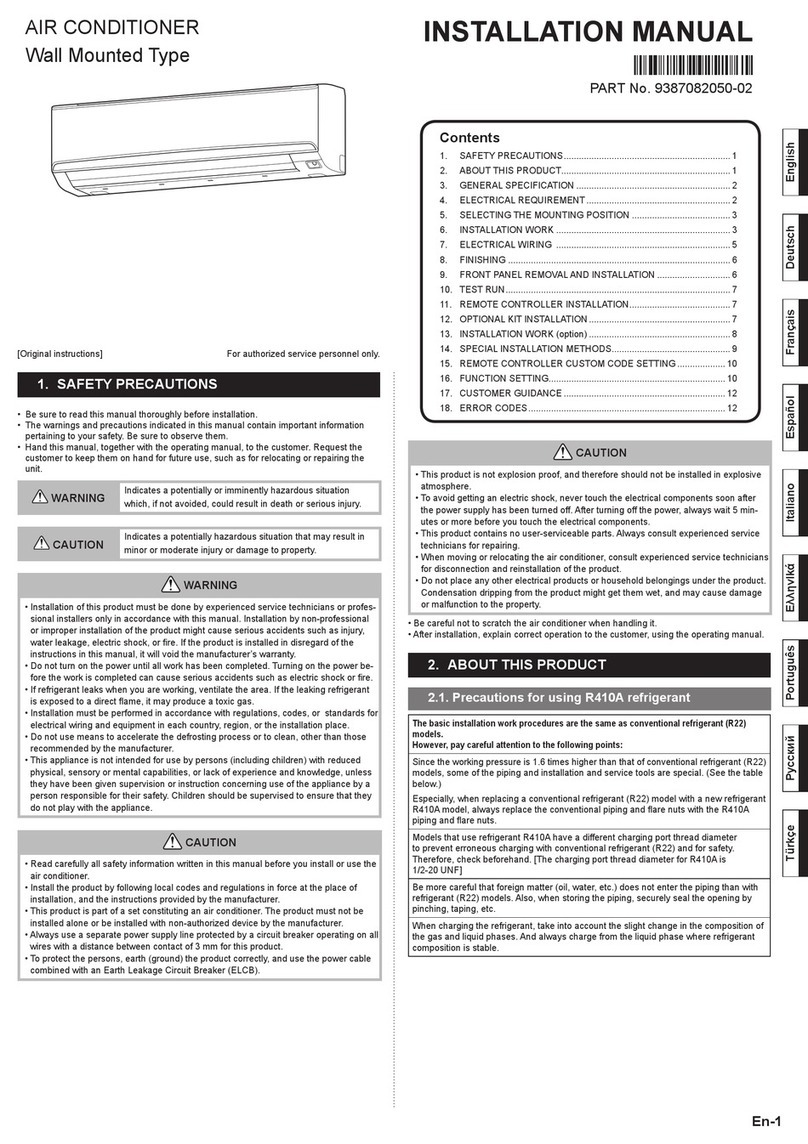FG Europe LMTA Series User manual
