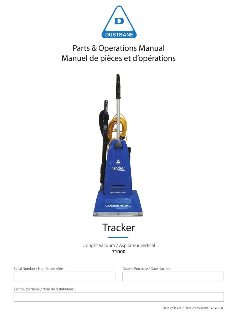 Dustbane Tracker 71000 User manual Dustbane Tracker 71000 User manual