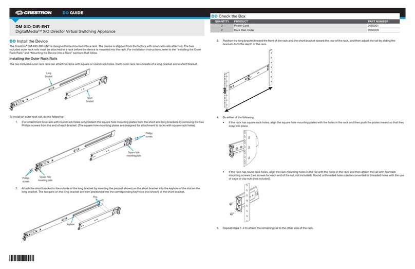 Crestron DigitalMedia XiO Director DM-XIO-DIR-ENT User manual