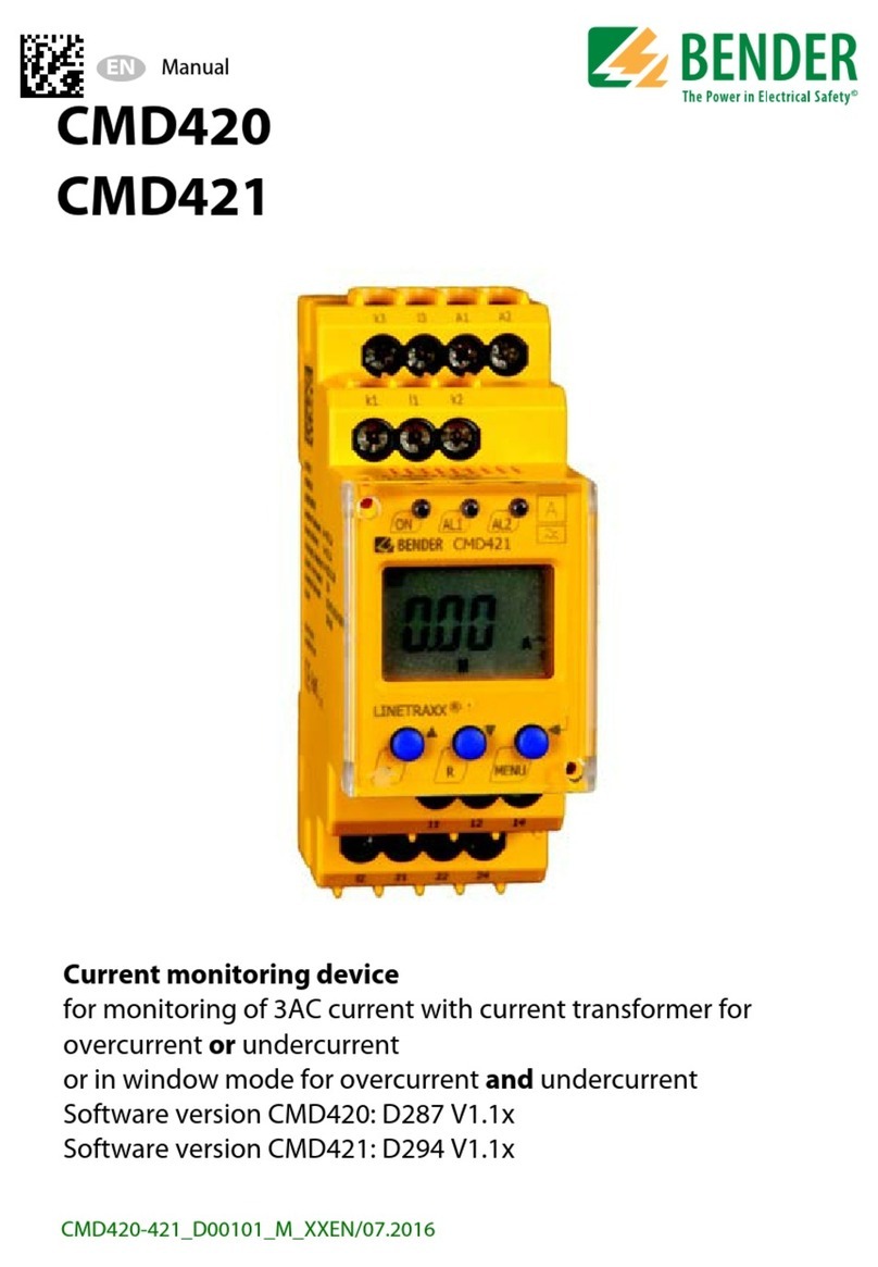 Bender CMD421 User manual