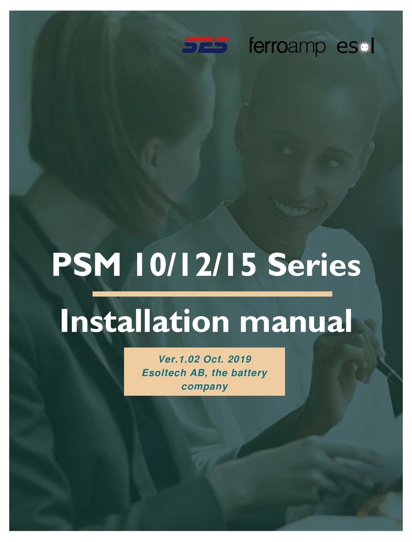 Esoltech FerroAmp PSM 10 Series installation manual