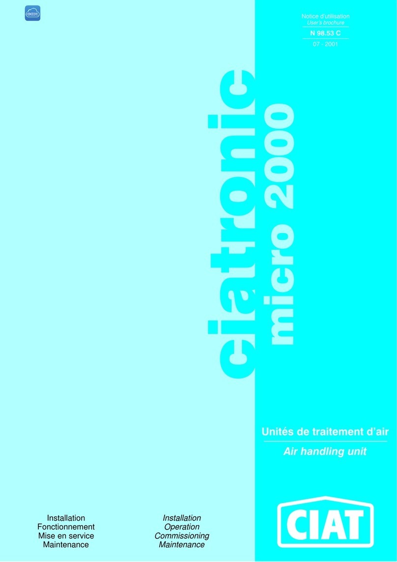 CIAT ciatronic micro 2000 Installation, Operation, Commissioning, Maintenance
