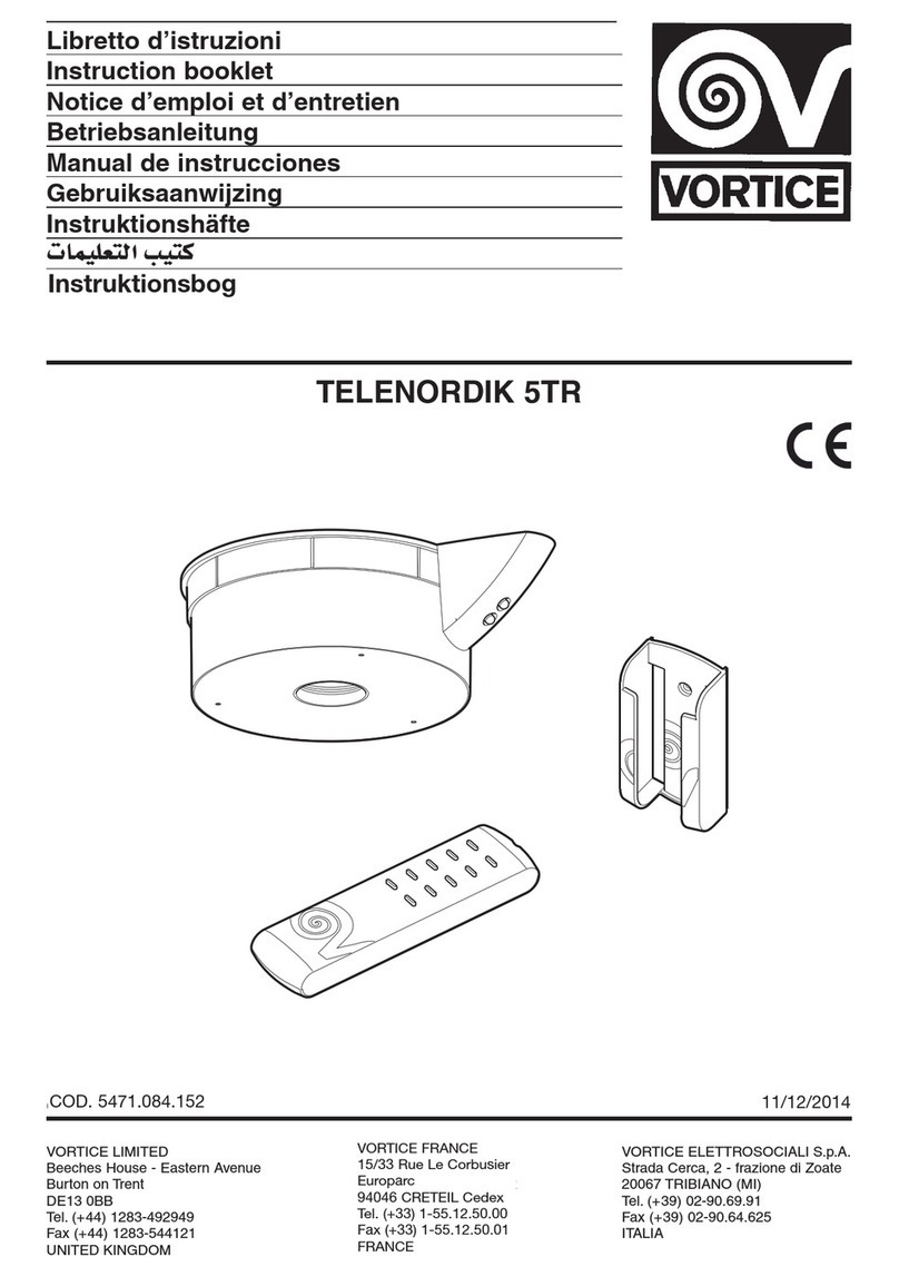 Vortice TELENORDIK 5TR Instruction booklet