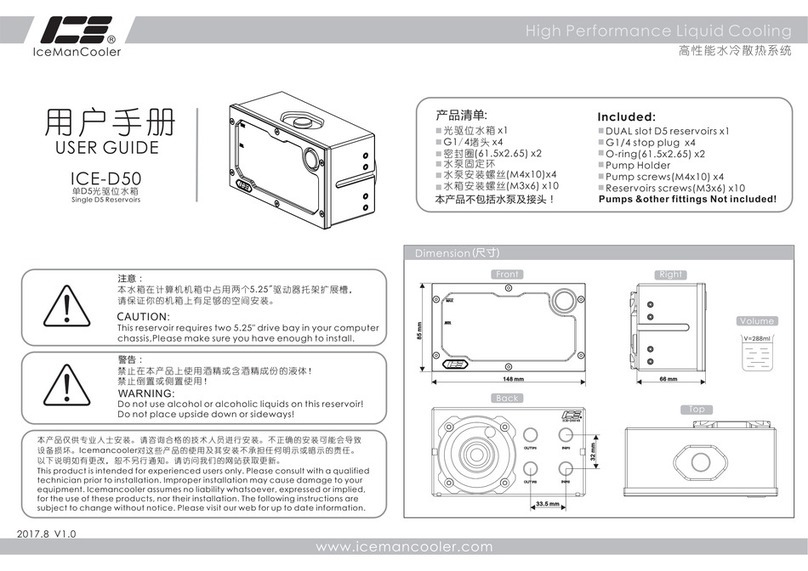 IceManCooler ICE-D50 user guide IceManCooler ICE-D50 user guide