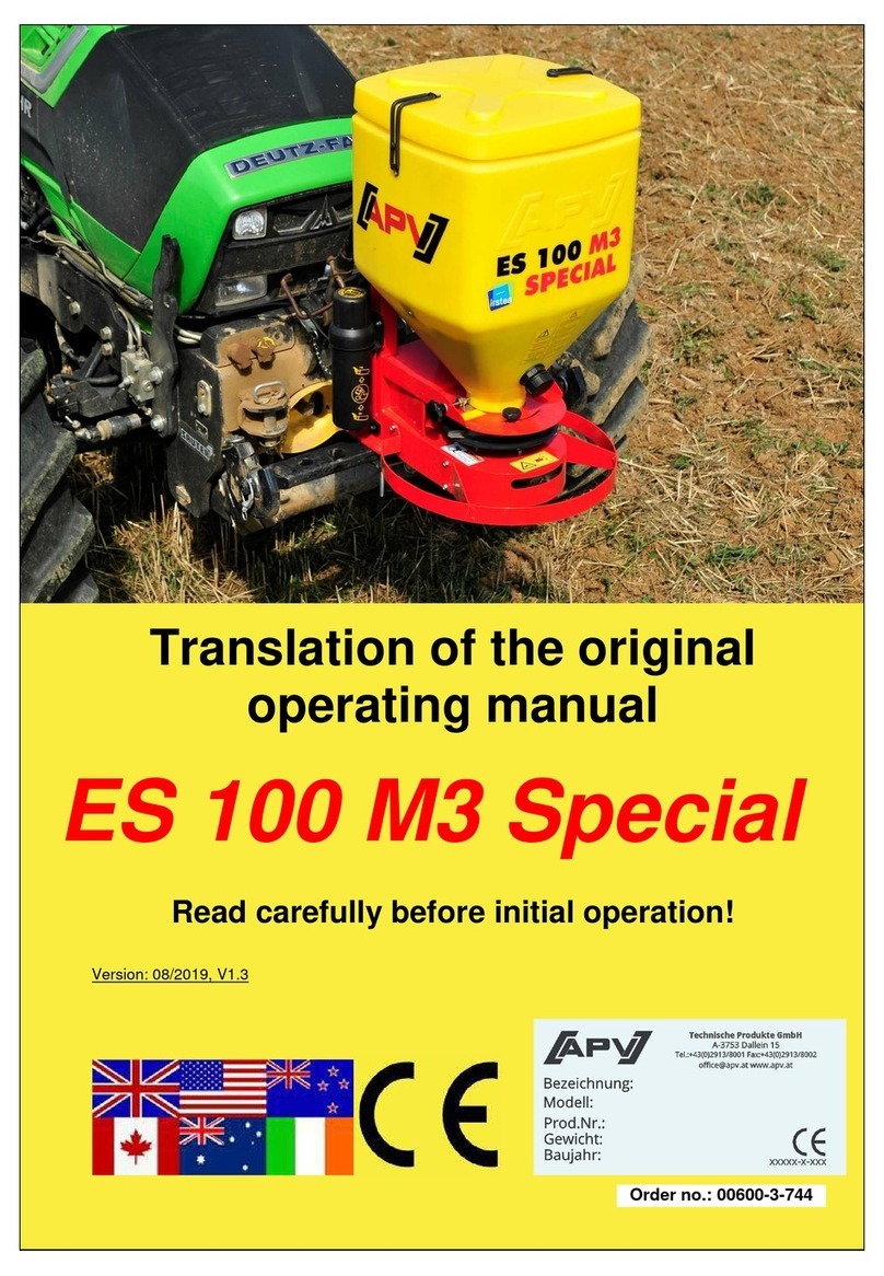 APV ES 100 M3 Special Operational manual