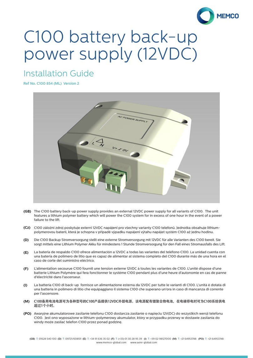 Memco C100 Base 4 installation guide
