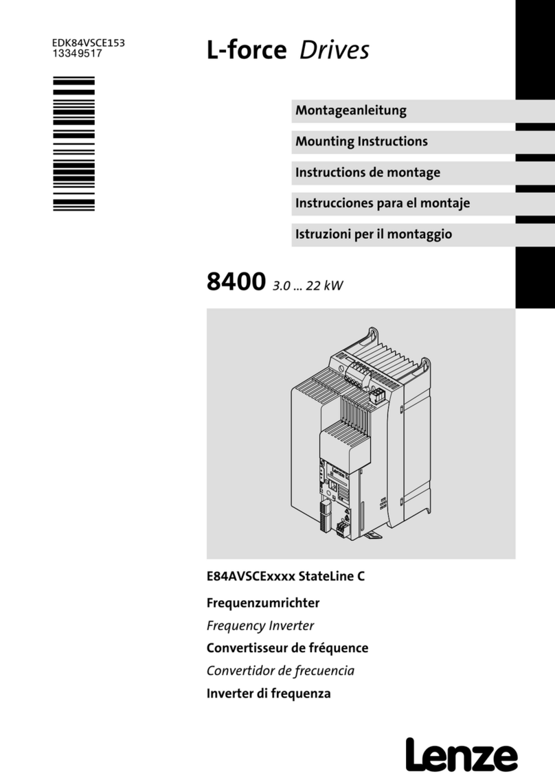 Lenze L-force 8400 StateLine C Series User manual
