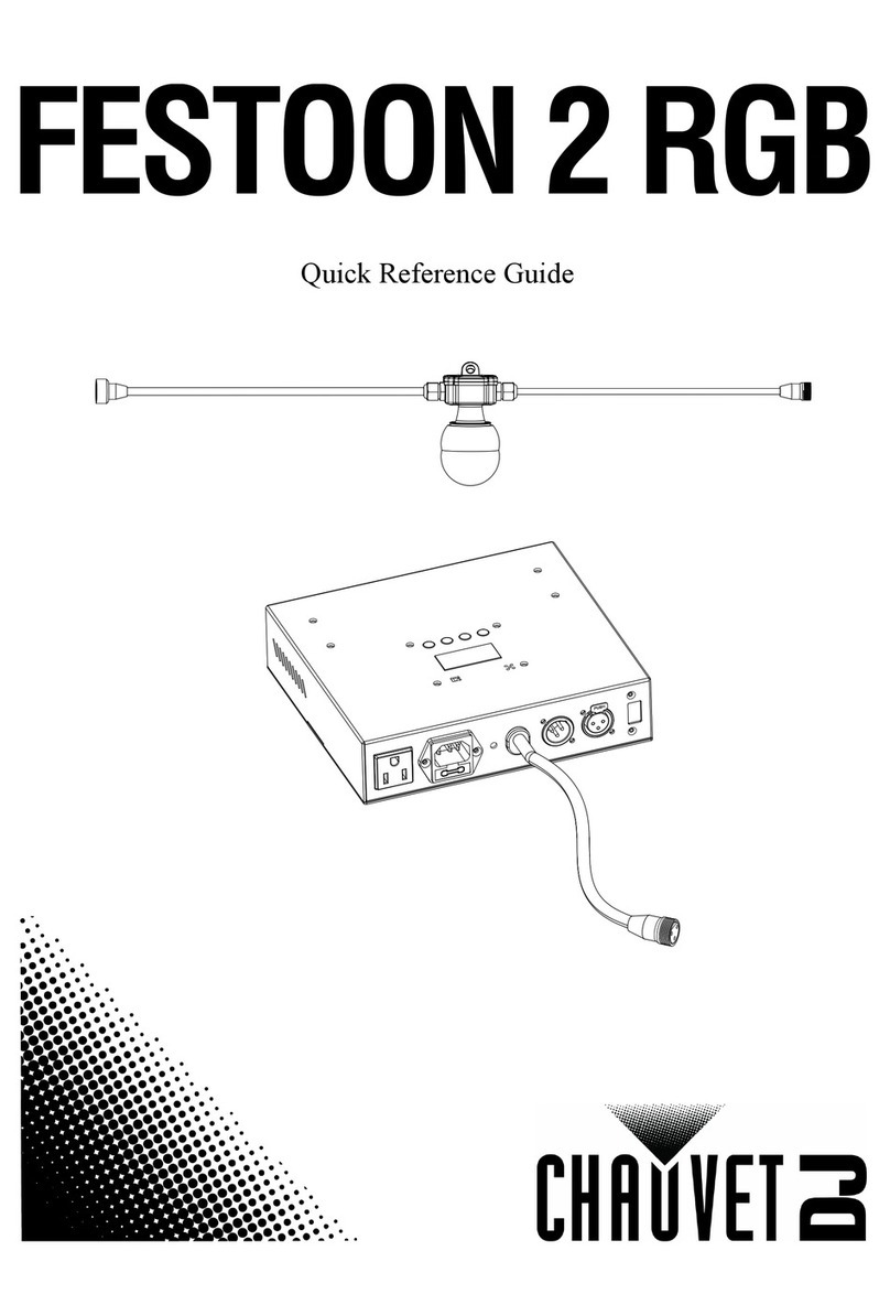 Chauvet DJ FESTOON 2 RGB Quick reference guide