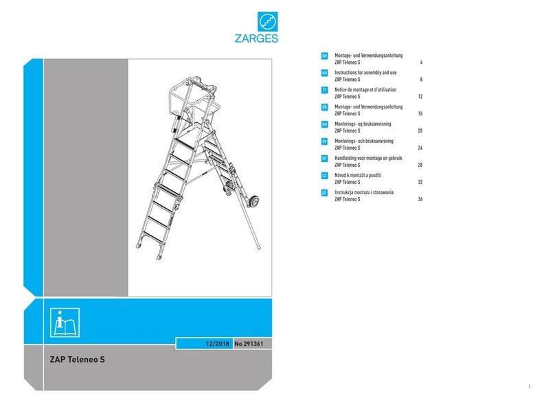 zarges ZAP Teleneo S Instructions for assembly and use