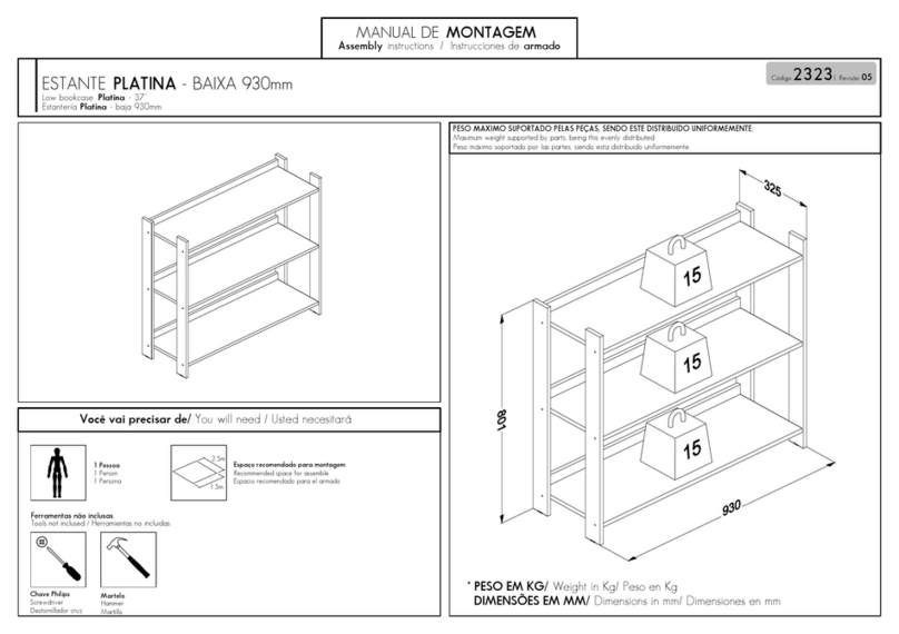 Politorno PLATINA 2323 Assembly instructions