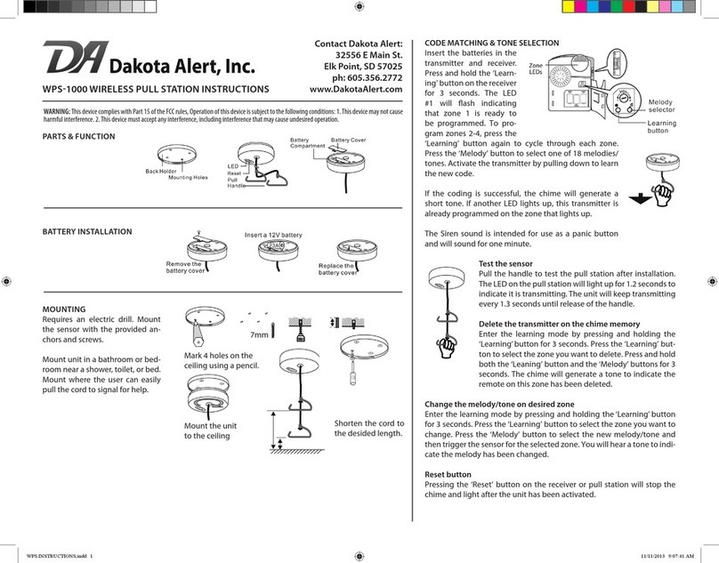 Dakota Alert WPS-1000 User manual