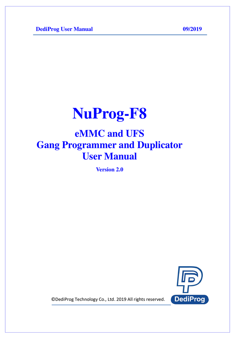 DediProg NuProg-F8 User manual
