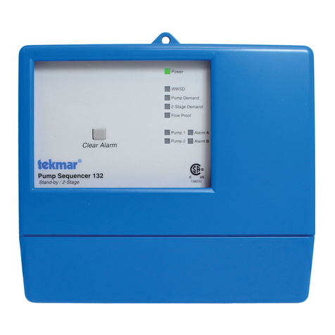 Tekmar Pump Sequencer 132 User manual