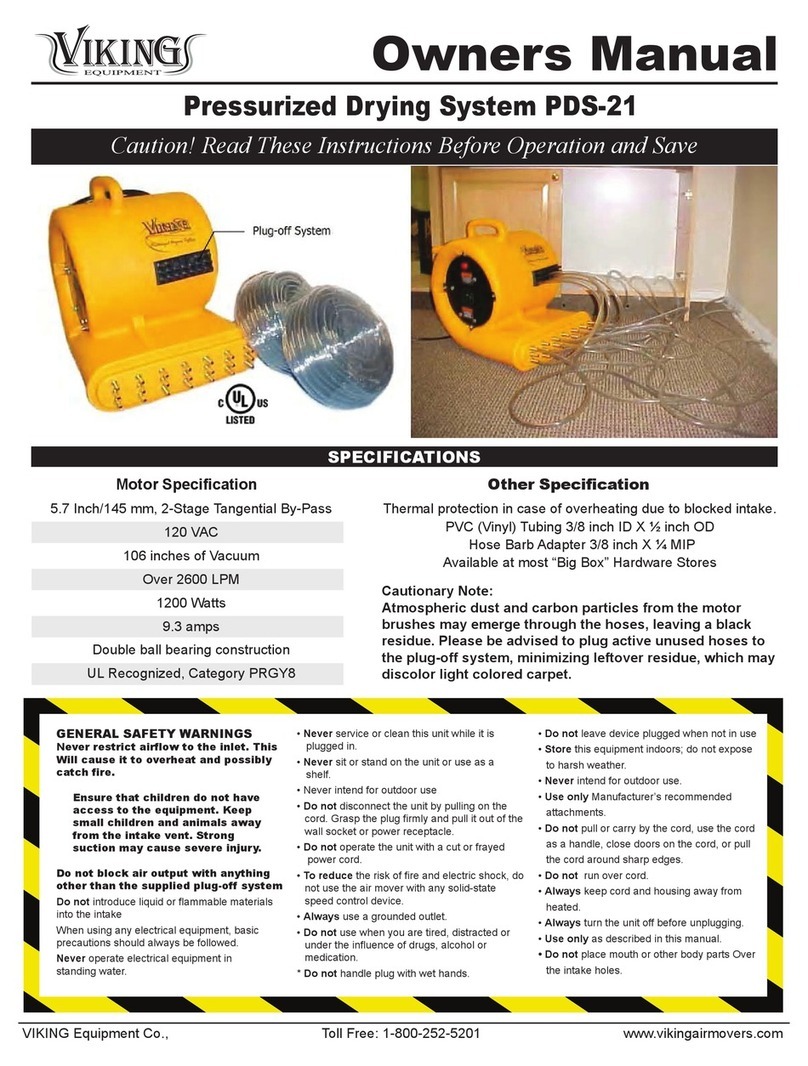 Viking PDS-21 owner's manual