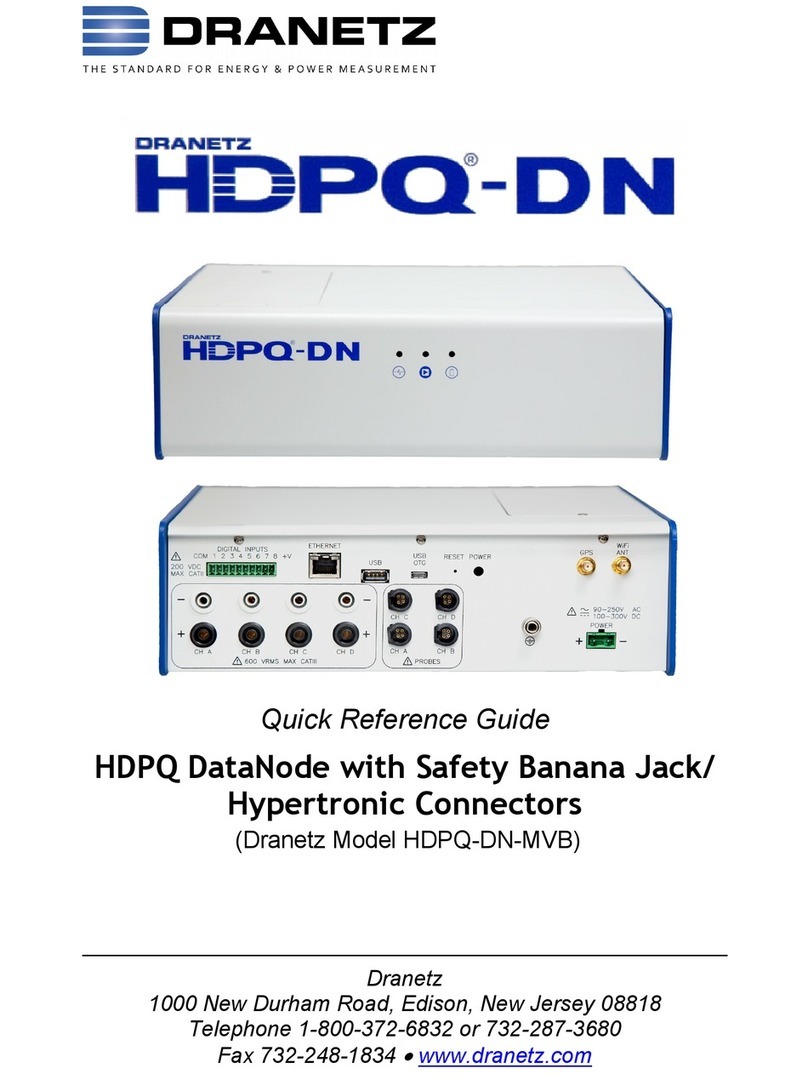 Dranetz HDPQ-DN-MVB User manual