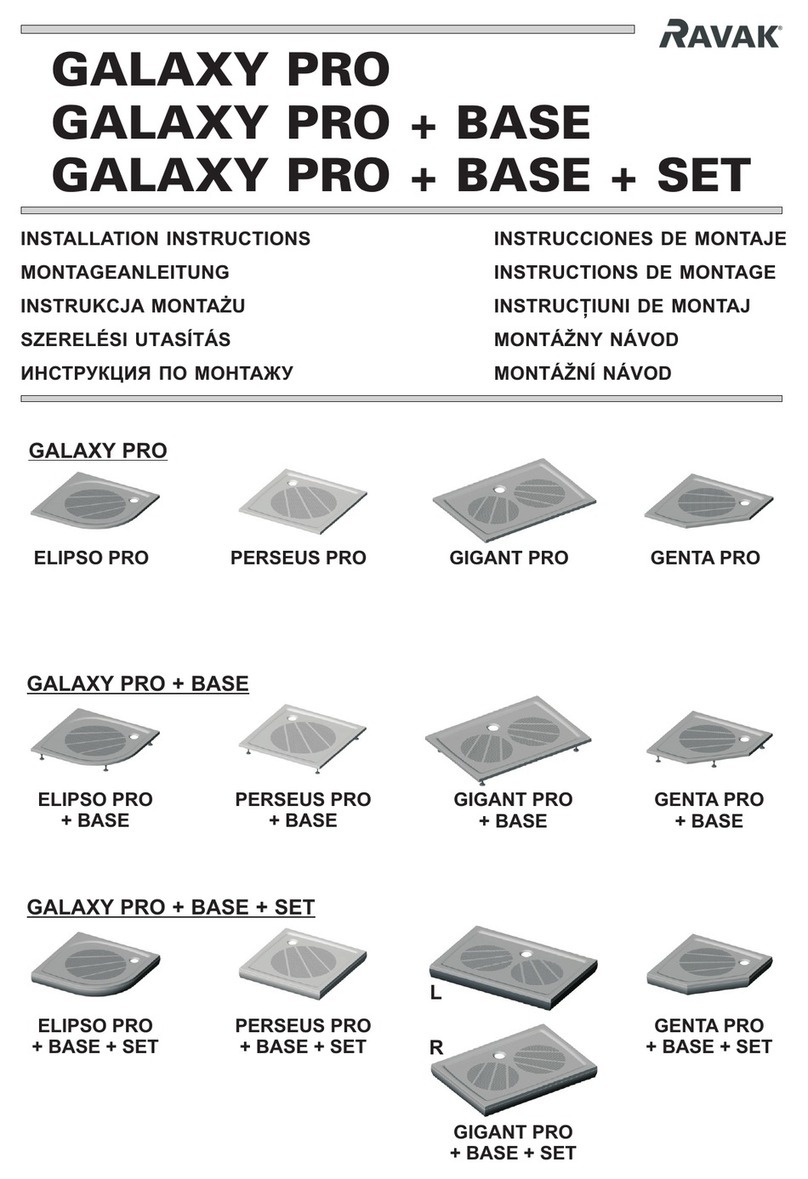 RAVAK GALAXY PRO Series User manual RAVAK GALAXY PRO Series User manual