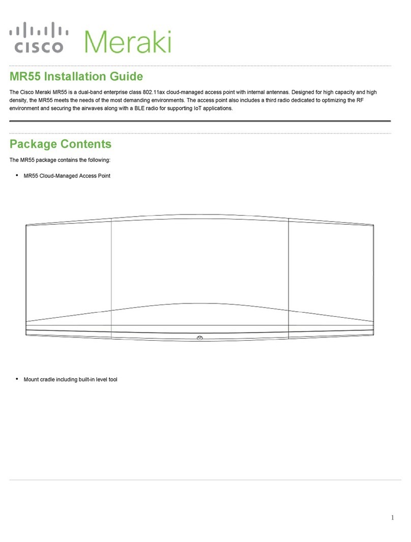 Cisco Meraki MR55 User manual