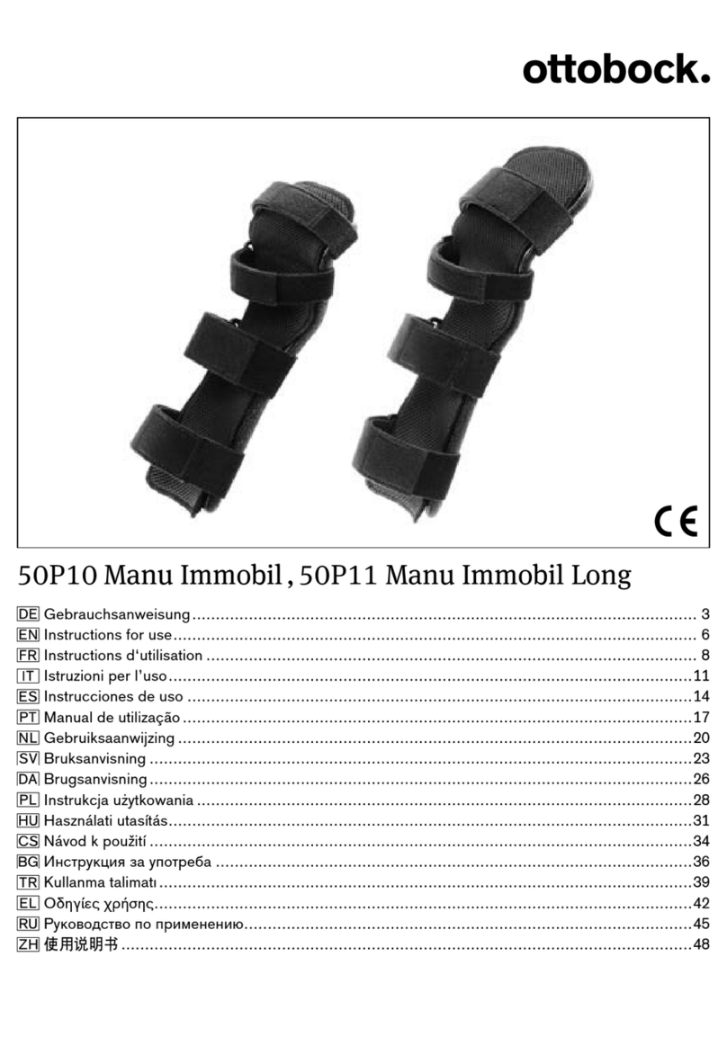 Otto Bock 50P10 Manu Immobil Instructions for use