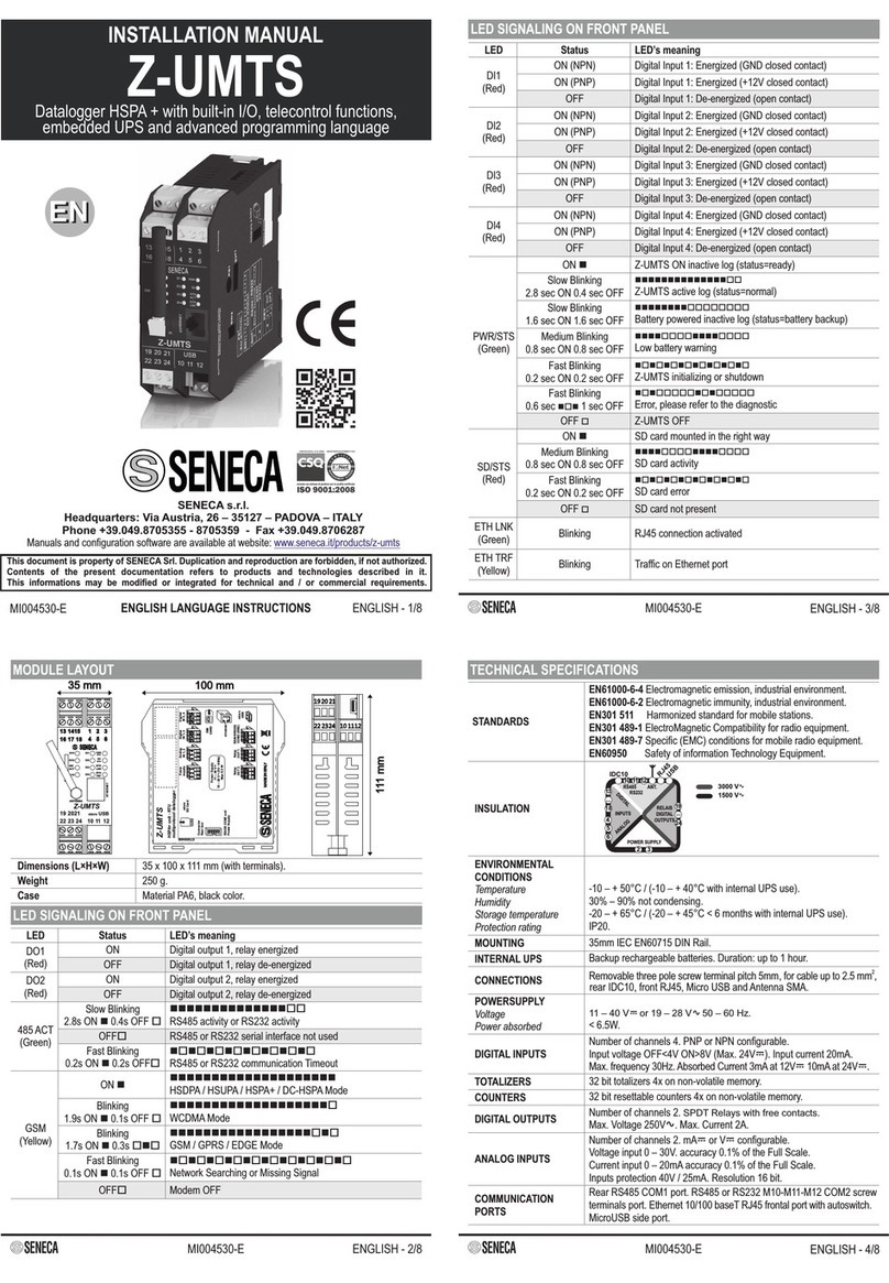 Seneca Z-UMTS User manual