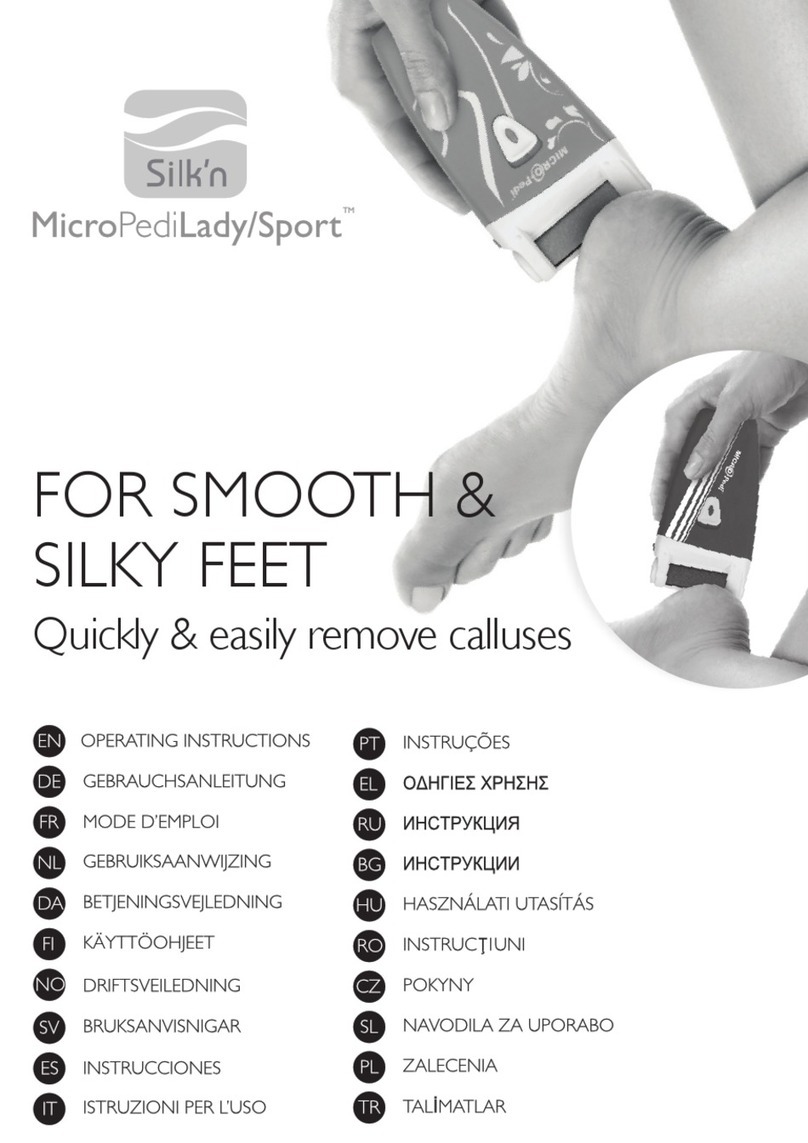 Silk'n MICRO-PEDI LADY operating instructions