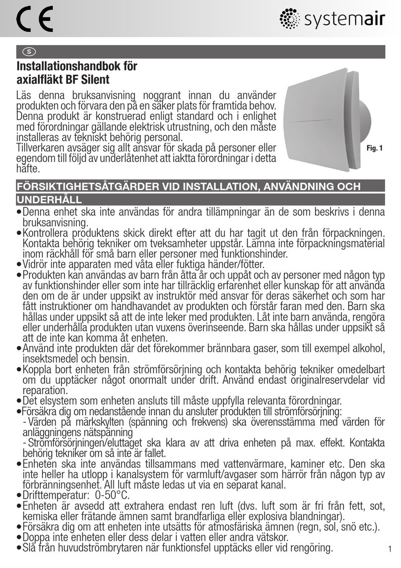 System air BF Silent 100 installation manual System air BF Silent 100 installation manual