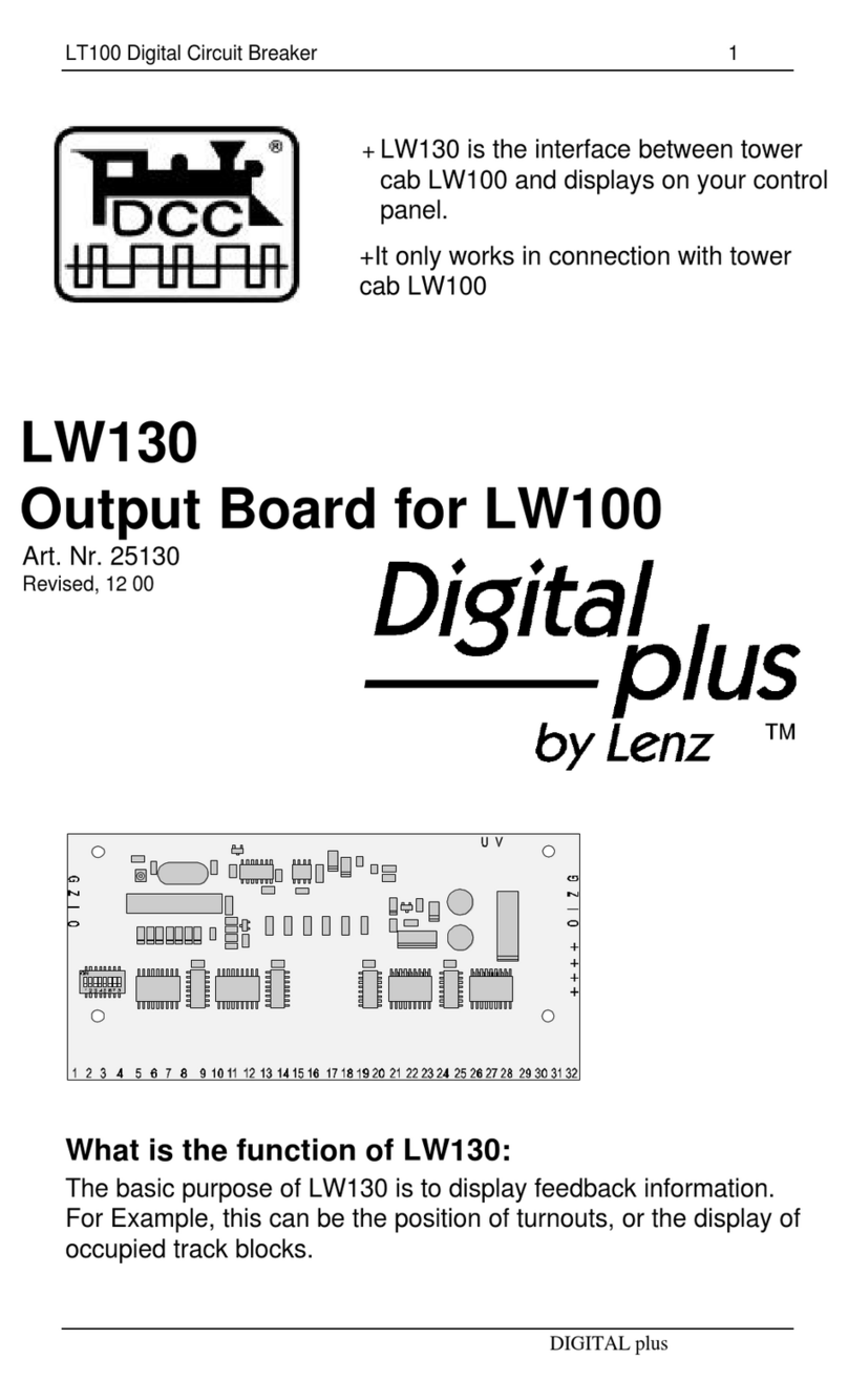 Lenz Digital plus LW130 manual