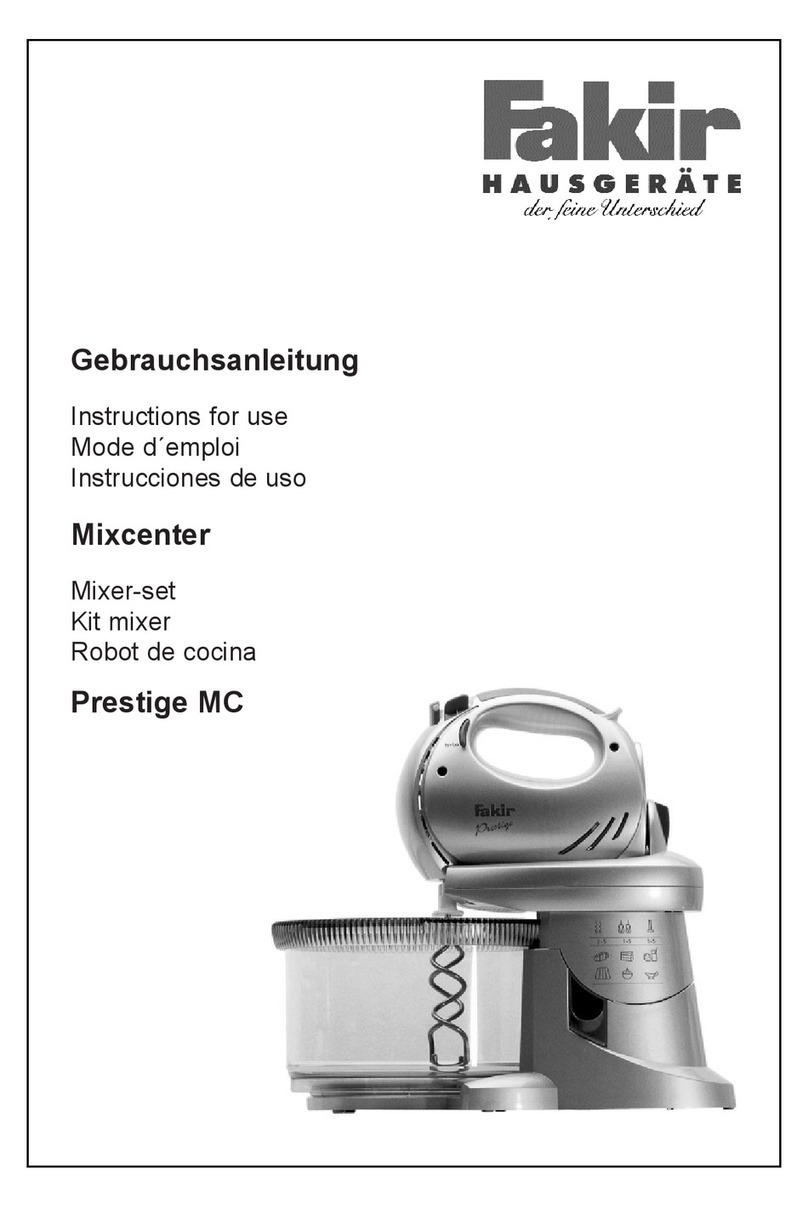 Fakir Prestige MC Instructions for use
