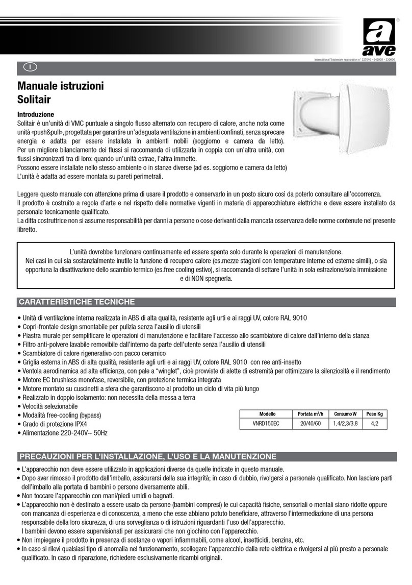 AVE VNRD150EC User manual
