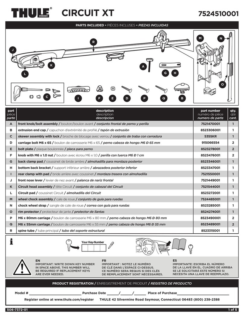 Thule CIRCUIT XT User manual