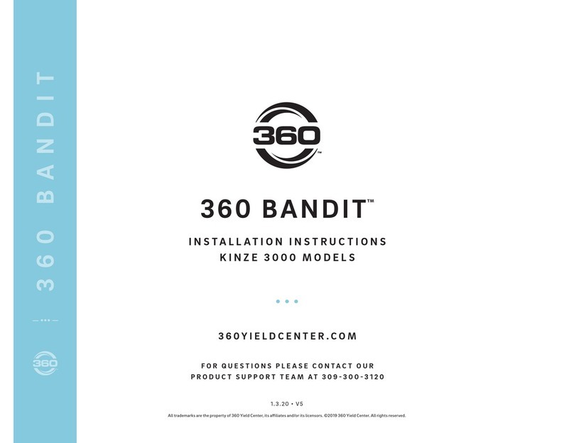 360 BANDIT KINZE 3000 installation instructions