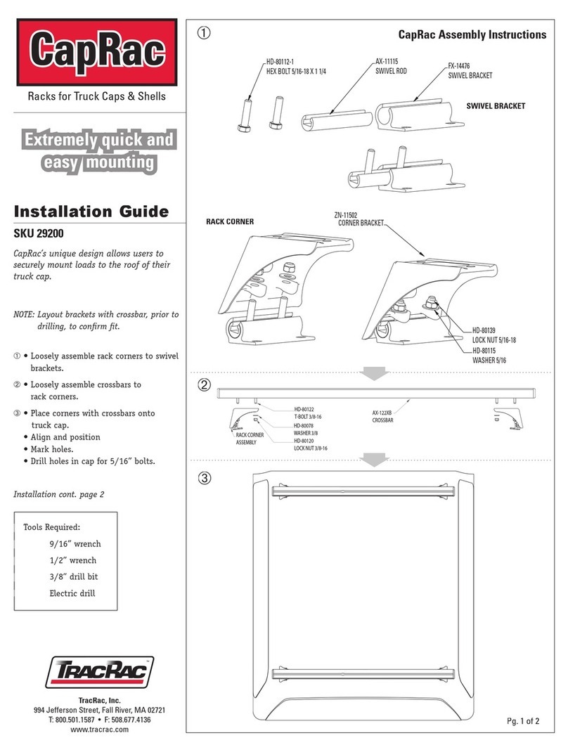 TracRac CapRac 29200 installation guide