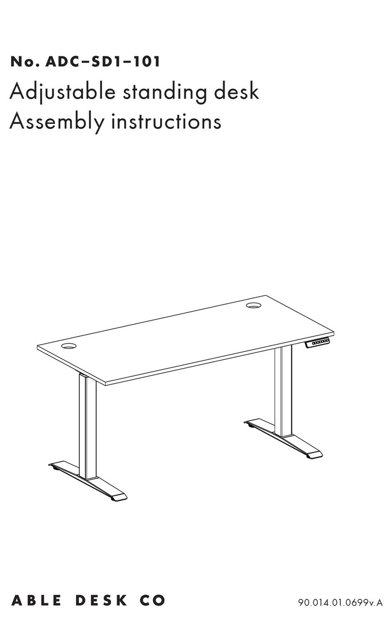 Able Desk ADC-SD1-101 Assembly instructions