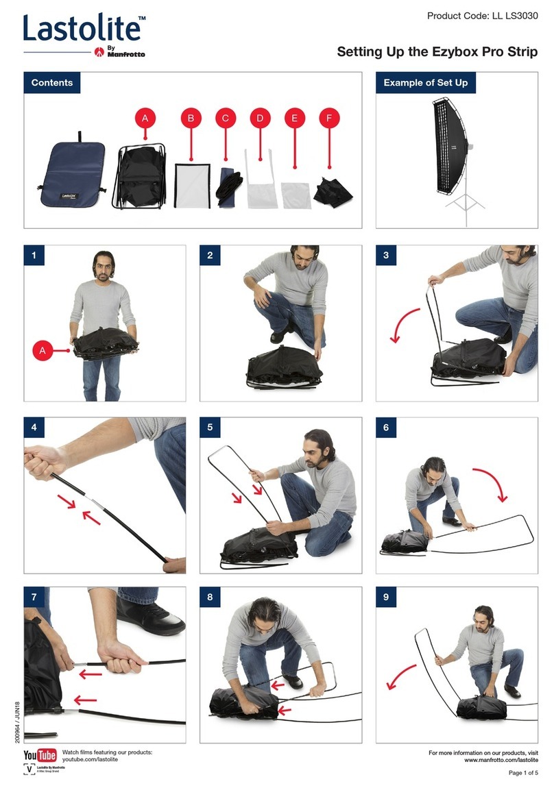 Manfrotto Lastolite Ezybox Pro Strip User instructions