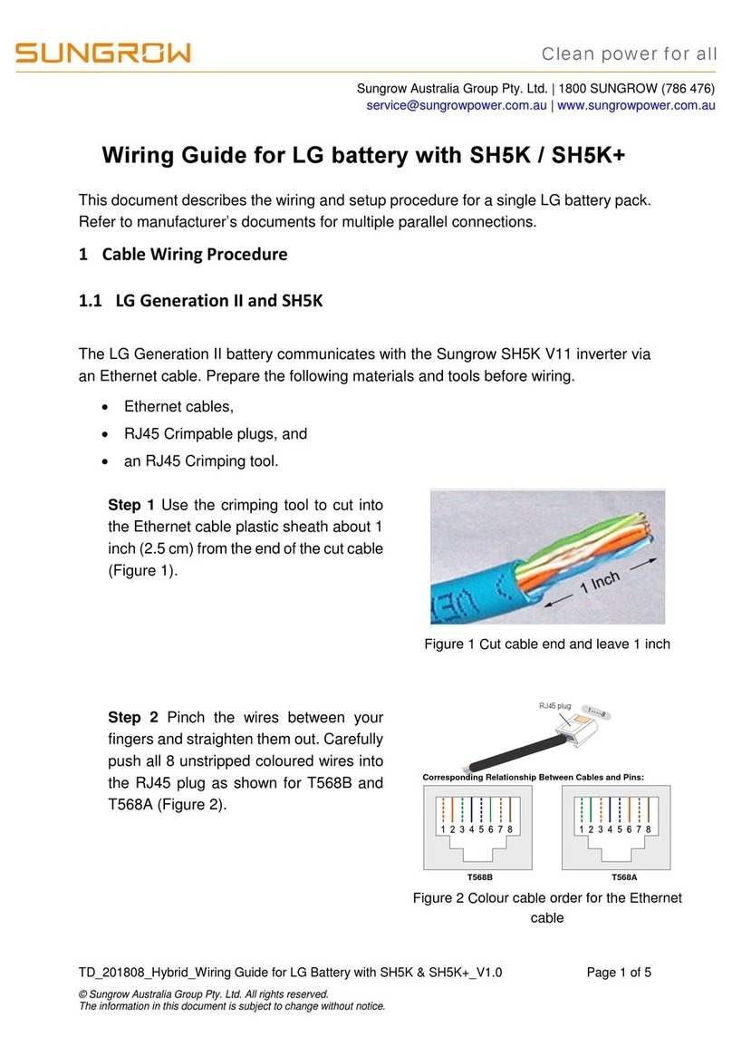 Sungrow SH5K Wiring guide