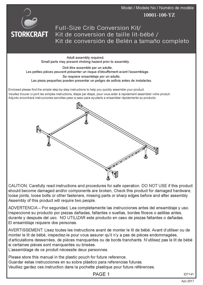Storkcraft 10001-100-YZ Assembly instructions Storkcraft 10001-100-YZ Assembly instructions
