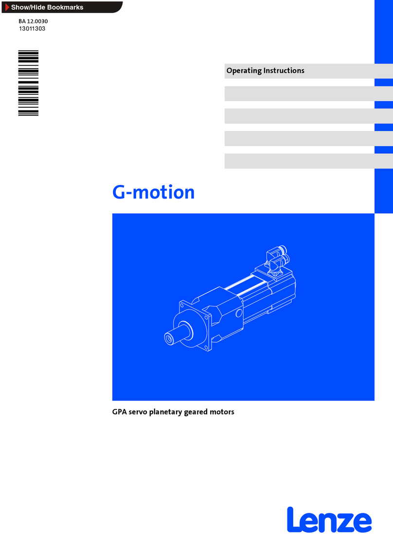 Lenze G-motion GPA Series operating instructions