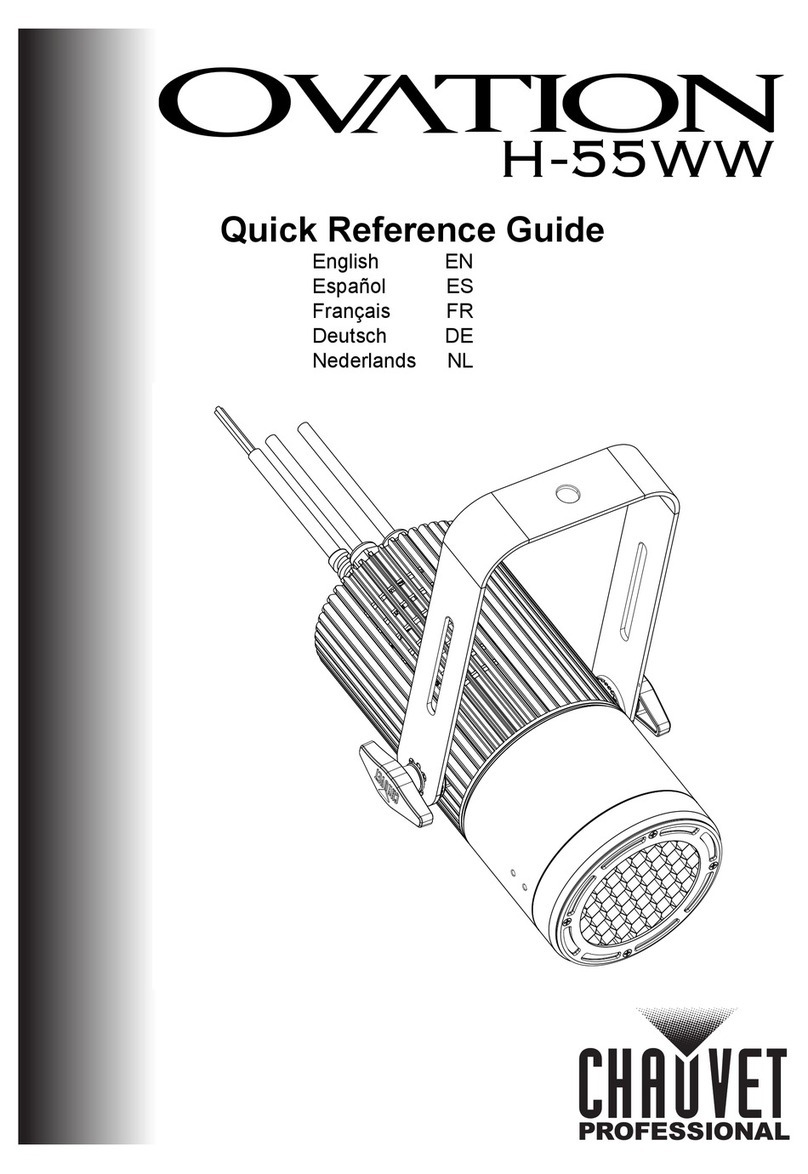 Chauvet Ovation H-55WW Quick reference guide