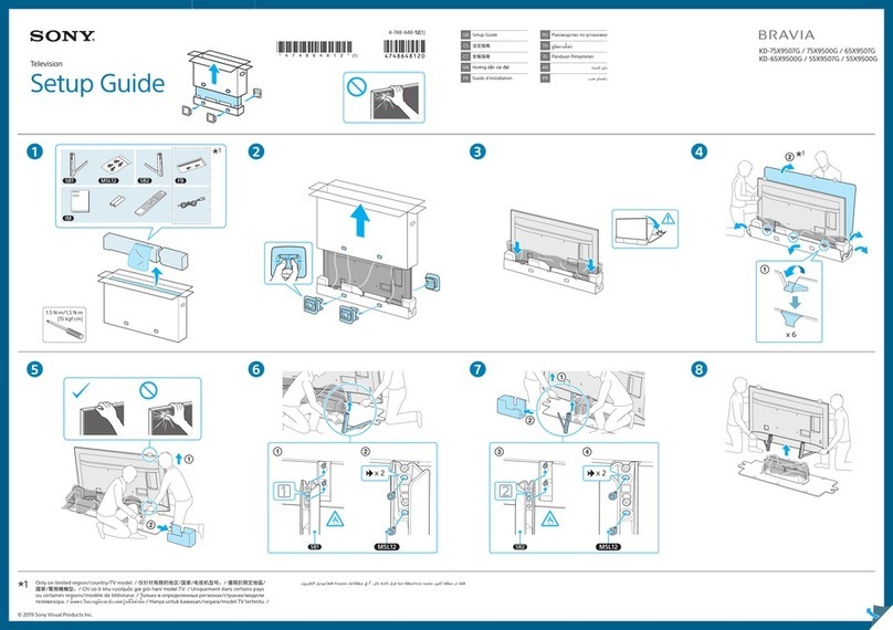 Sony BRAVIA KD-75X9507G User manual